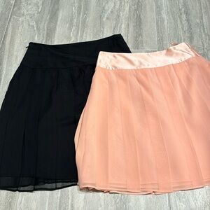 Banana Republic 100% Silk Skirts Set of 2 Size 0/0P